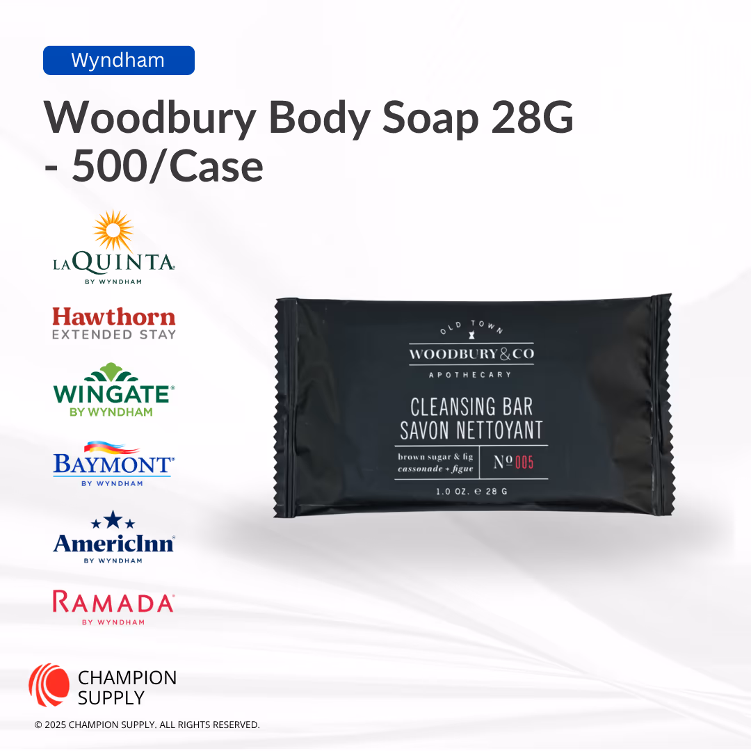 Woodbury & Co 1oz/28g Brown Sugar & Fig Cleansing Bar in plastic sachet, Case of 500